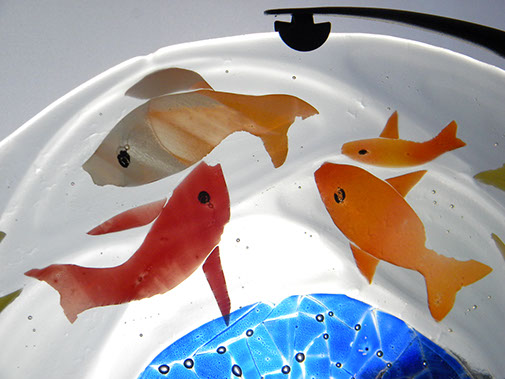 Poissons-lampe-de-verre-fusing